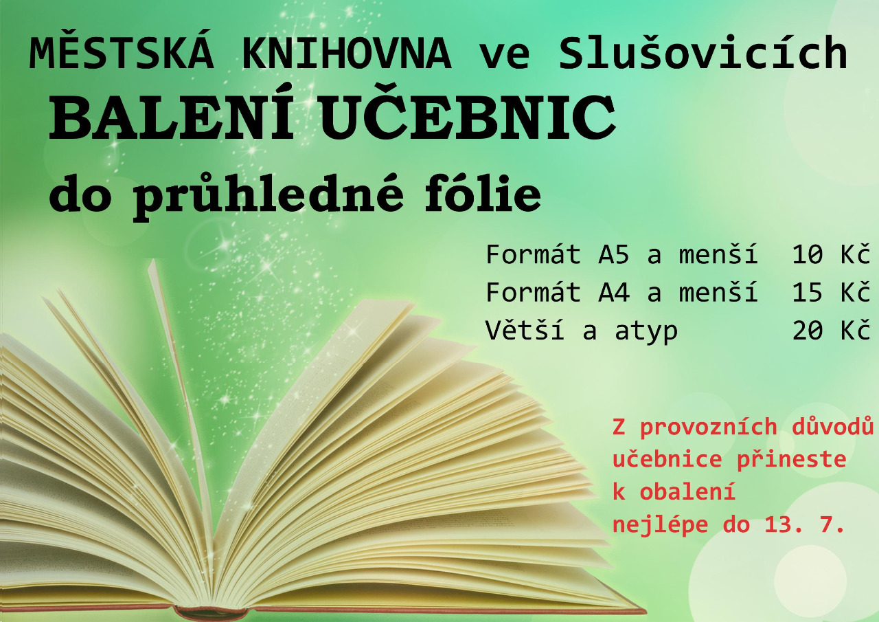Plakátek Balení učebnic